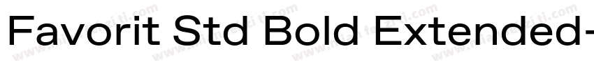 Favorit Std Bold Extended字体转换